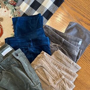 Loft corduroy bundle of 4 corduroy size 14 curvy fit Corduroy Pants Collection.